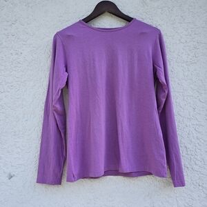 Coolibar Long Sleeve UPF 50+ Top in Orchid Purple – Lightweight Sun Protective .
